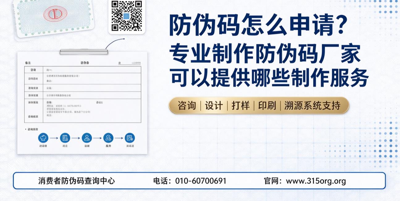 防伪码怎么申请？专业制作防伪码厂家可以提供哪些制作服务
