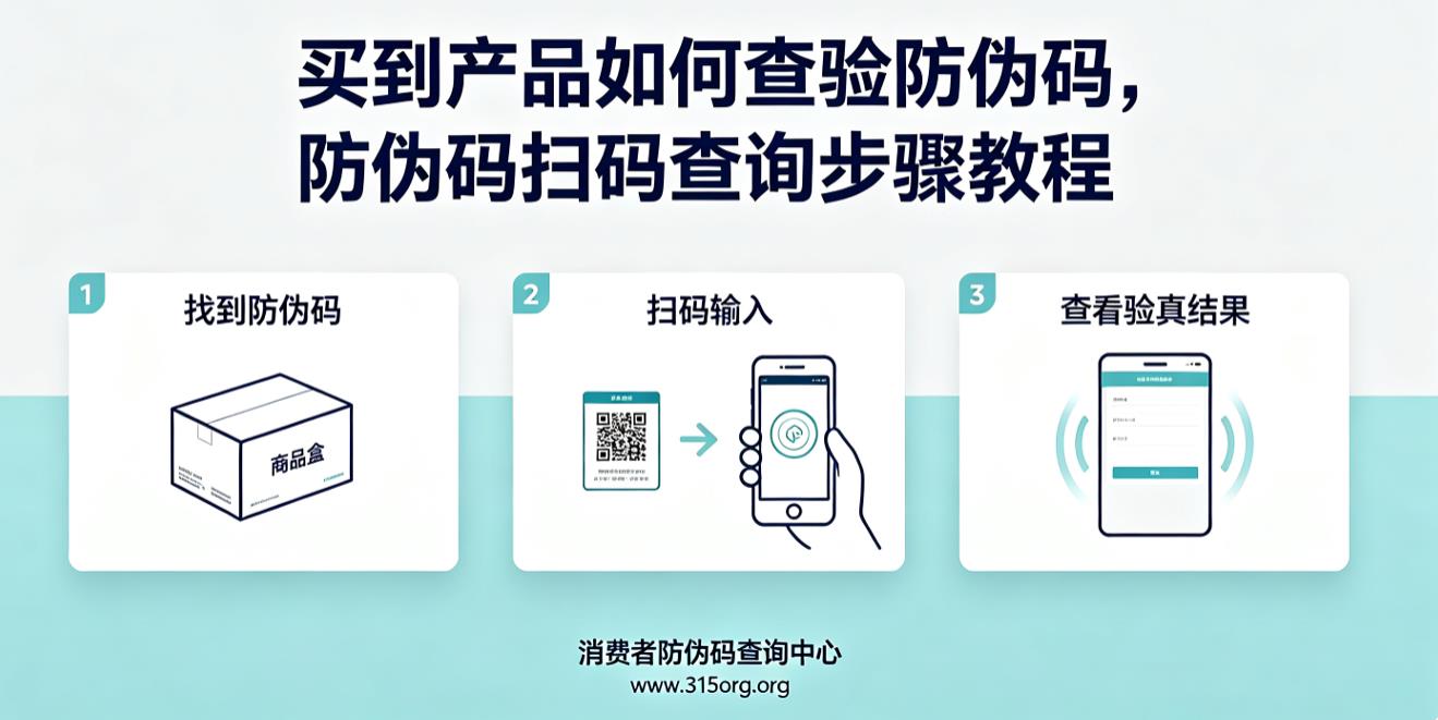 买到产品如何查验防伪码，防伪码扫码查询步骤教程