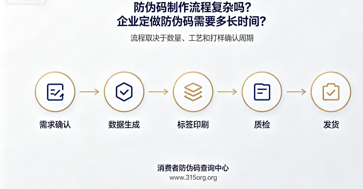 防伪码制作流程复杂吗？企业定做防伪码需要多长时间？