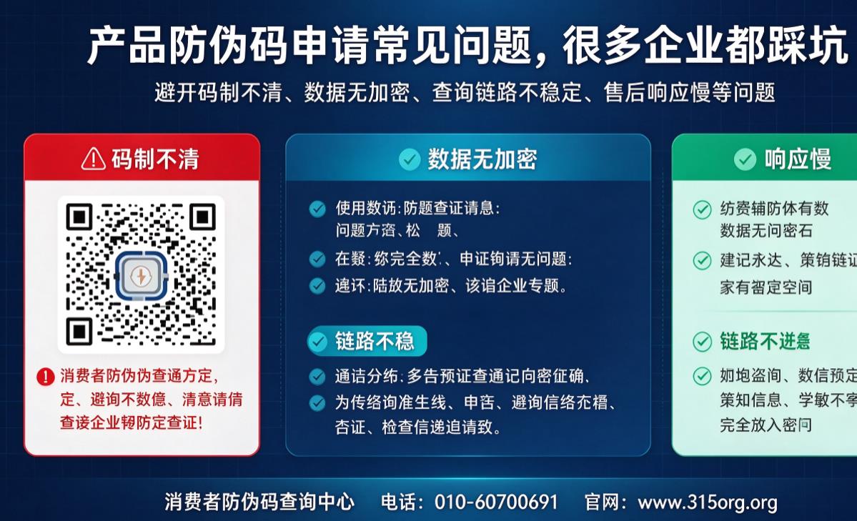 产品防伪码申请常见问题，很多企业都踩坑