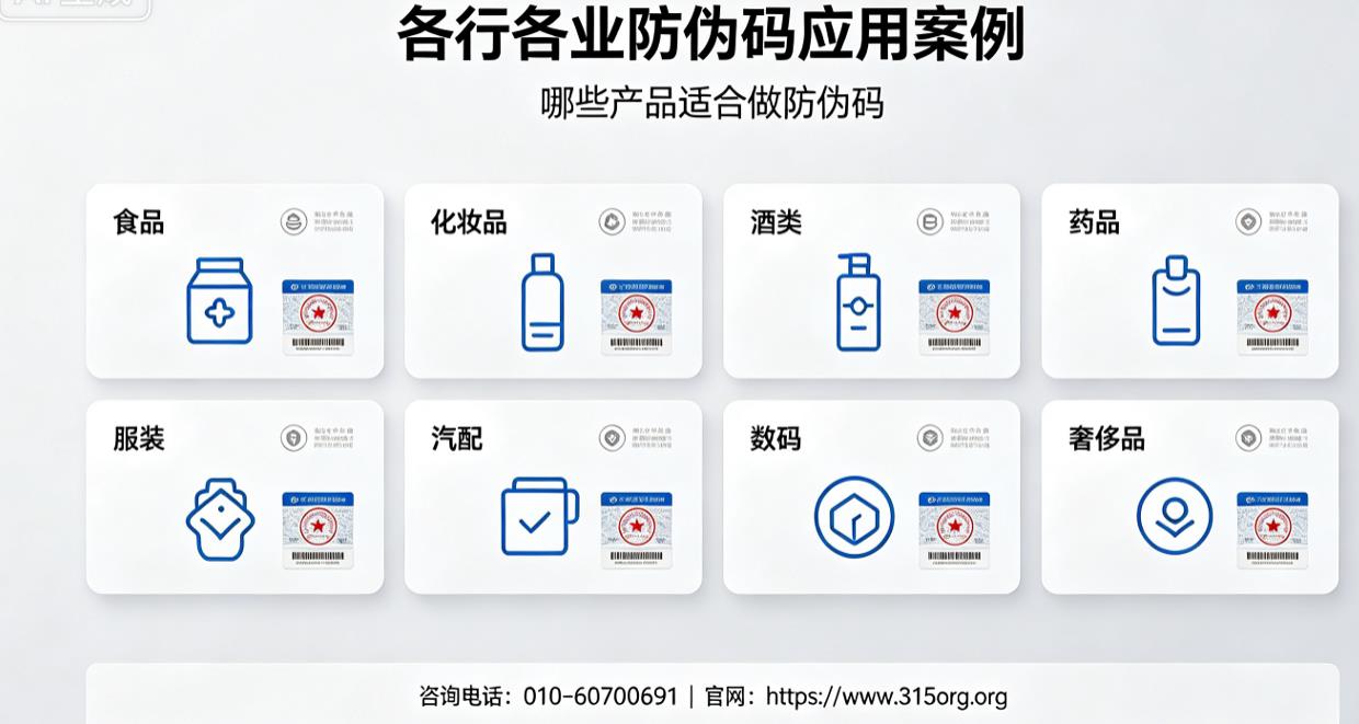 各行各业防伪码应用案例，哪些产品适合做防伪码