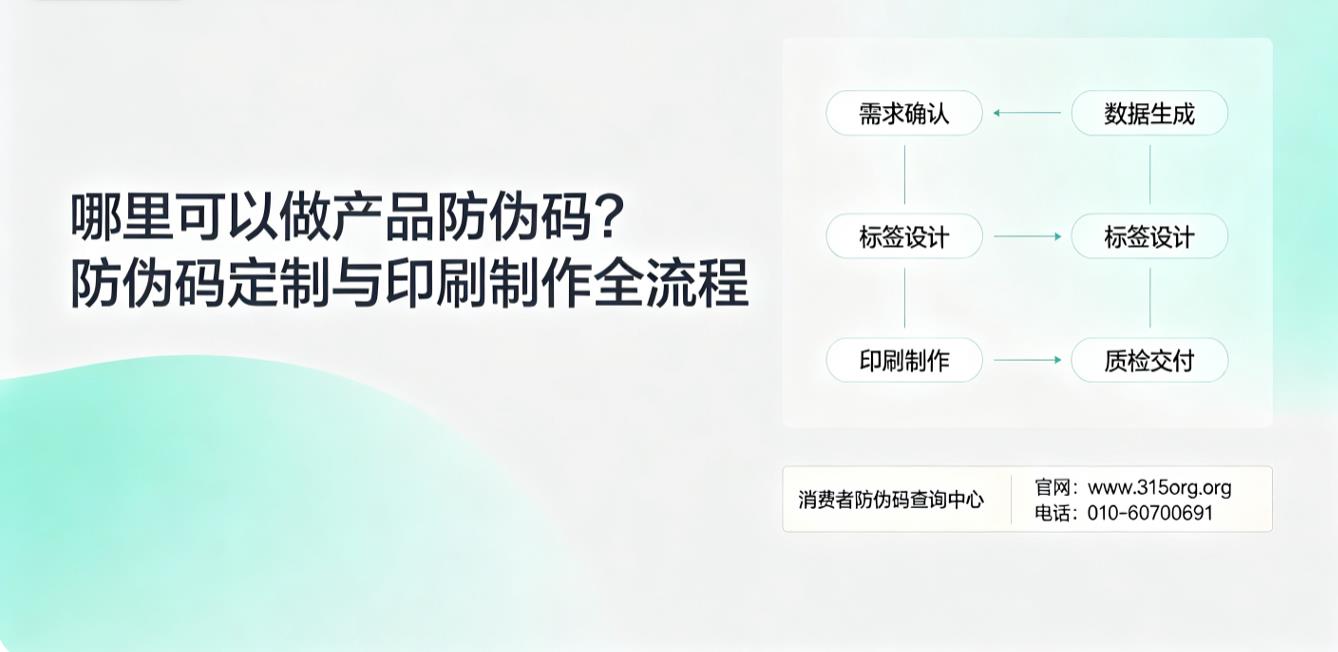 哪里可以做产品防伪码?防伪码定制与印刷制作全流程 哪里可以做产品防伪码?防伪码定制与印刷制作全流程