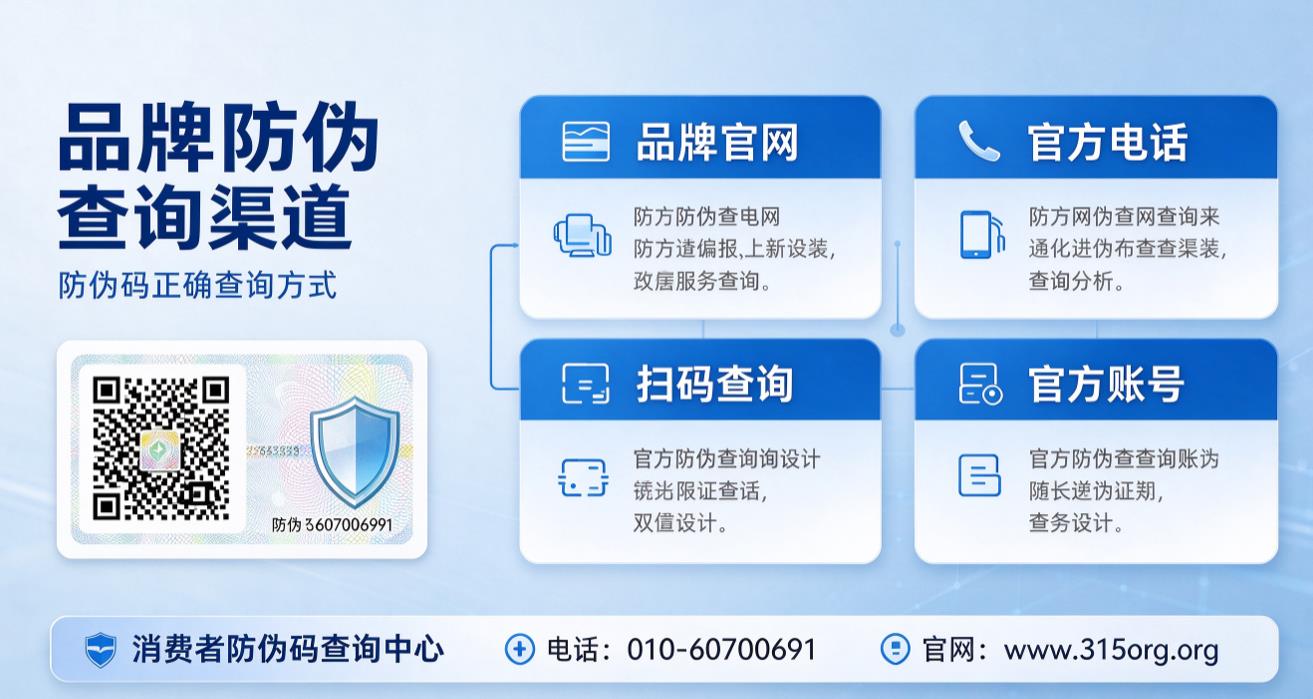 品牌防伪查询渠道，防伪码正确查询方式