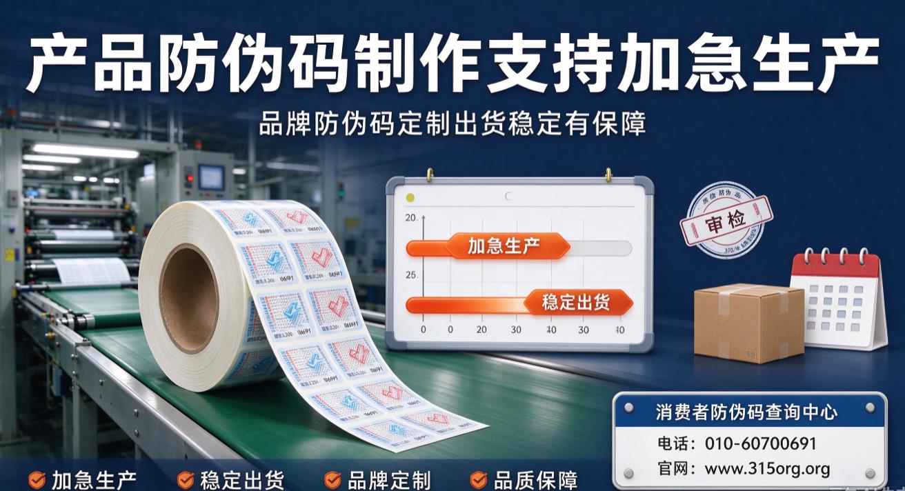 产品防伪码制作支持加急生产，品牌防伪码定制出货稳定有保障