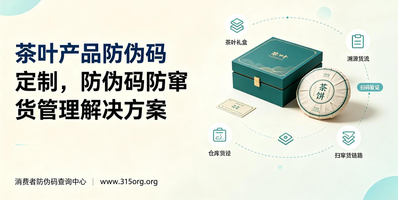 茶叶产品防伪码定制，防伪码防窜货管理解决方案
