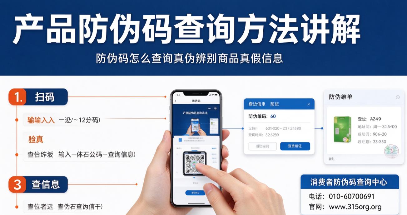 产品防伪码查询方法讲解，防伪码怎么查询真伪辨别商品真假信息