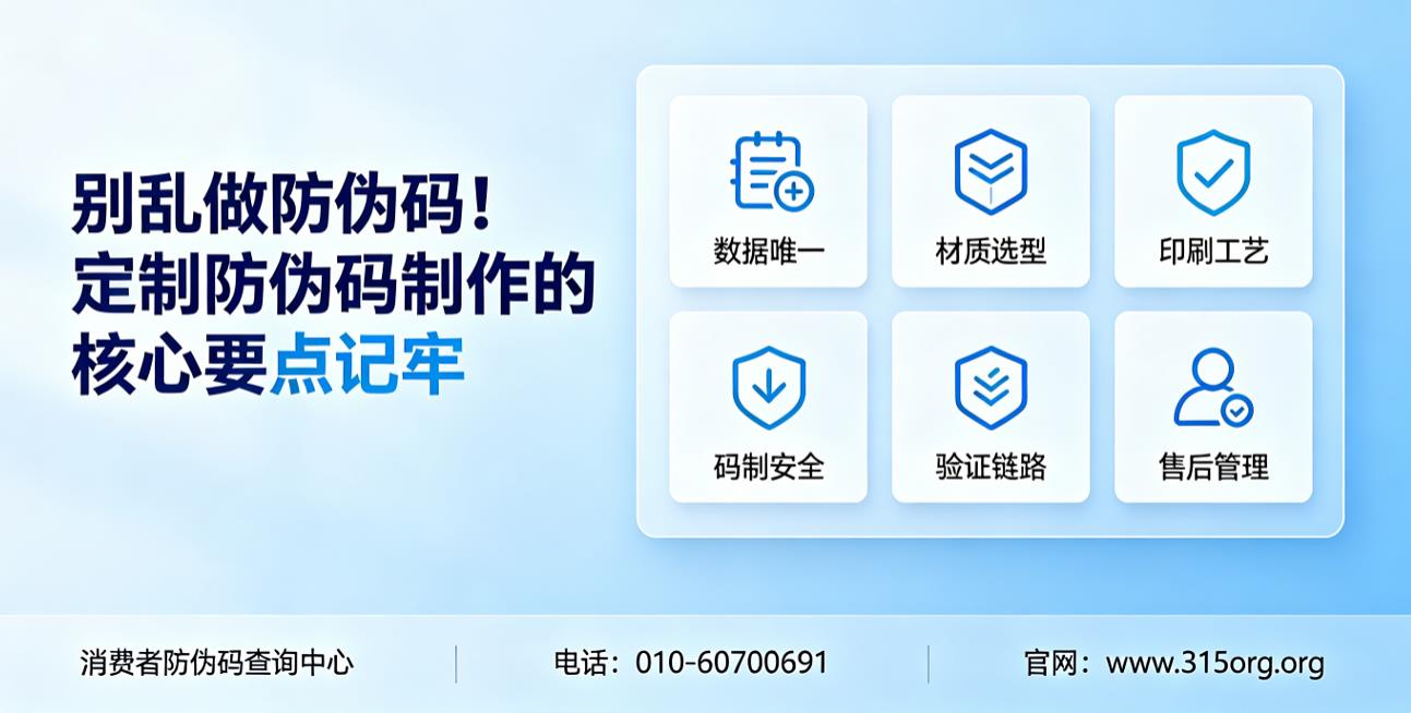 别乱做防伪码！定制防伪码制作的核心要点记牢