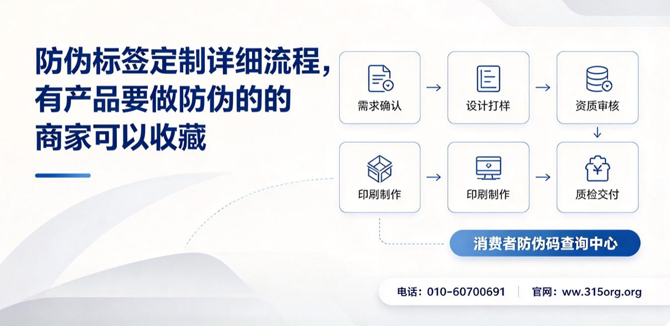 防伪标签定制详细流程，有产品要做防伪的商家可以收藏