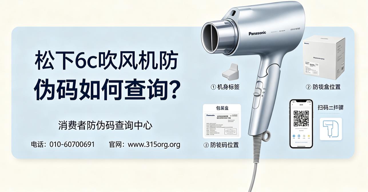 松下6c吹风机防伪码如何查询？