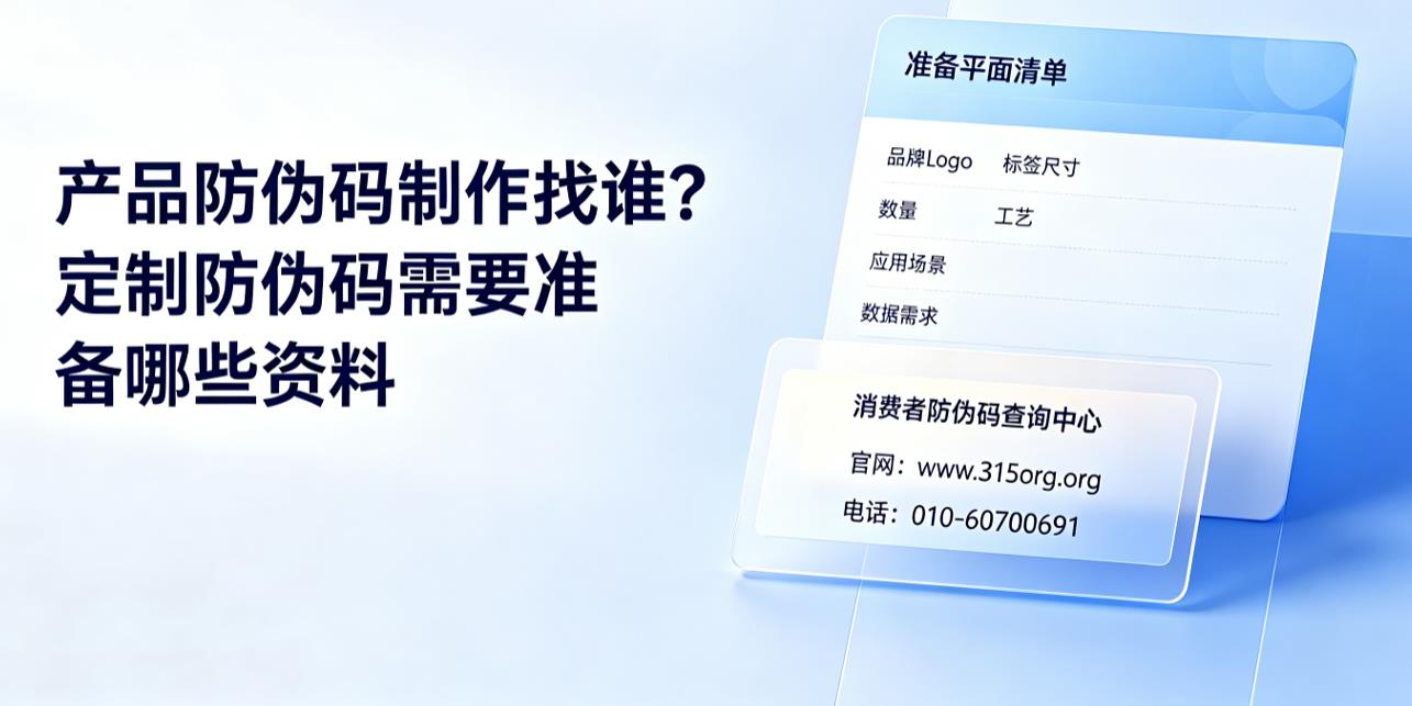 产品防伪码制作找谁?定制防伪码需要准备哪些资料? 产品防伪码制作找谁?定制防伪码需要准备哪些资料?