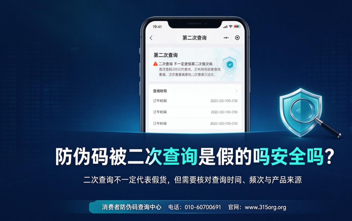 防伪码被二次查询是假的吗安全吗？