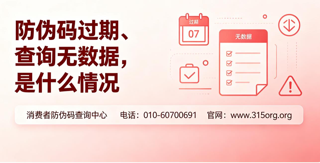 防伪码过期、查询无数据，是什么情况