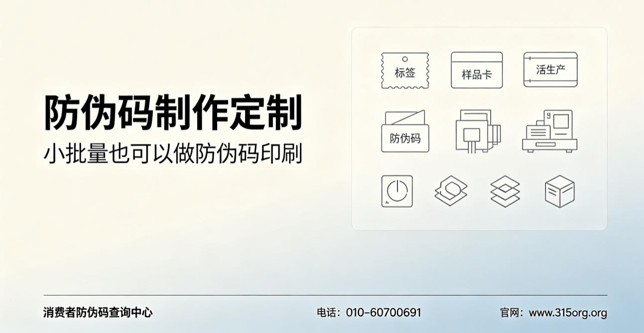 防伪码制作定制，小批量也可以做防伪码印刷