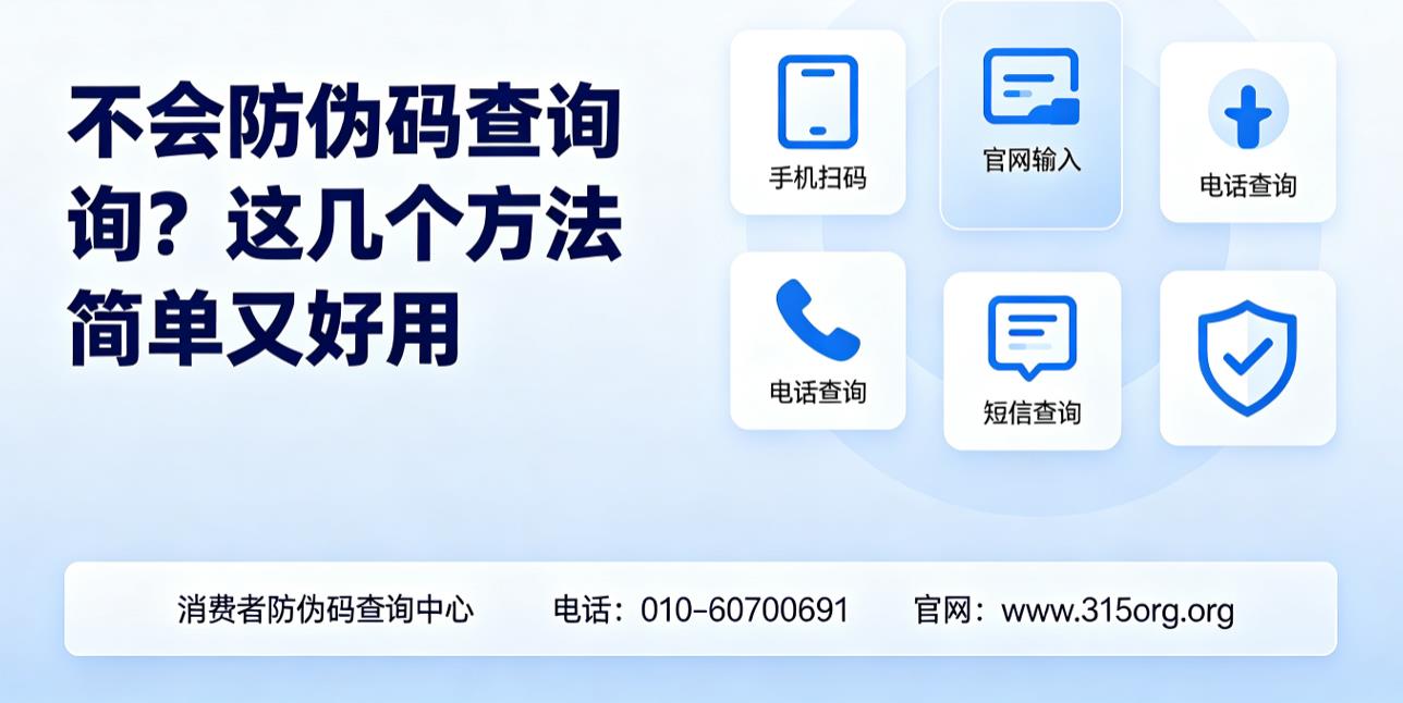 不会防伪码查询？这几个方法简单又好用