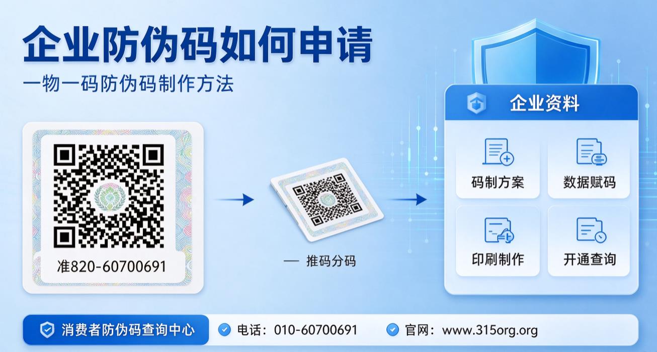  企业防伪码如何申请，一物一码防伪码制作方法