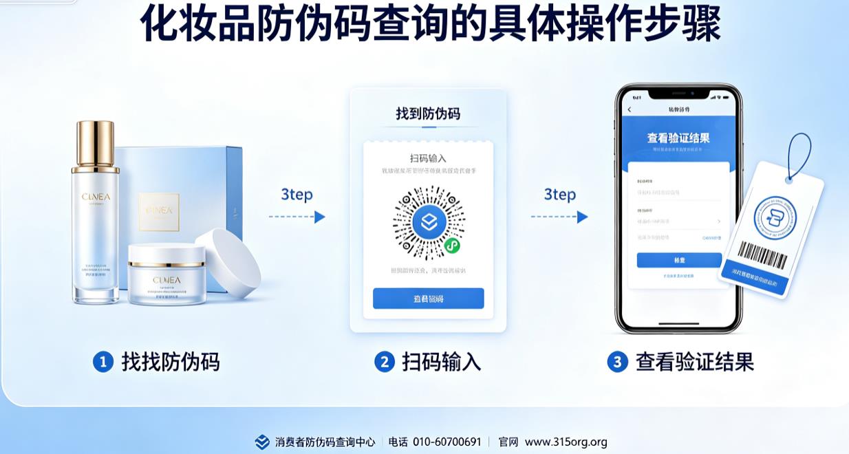 化妆品防伪码查询的具体操作步骤