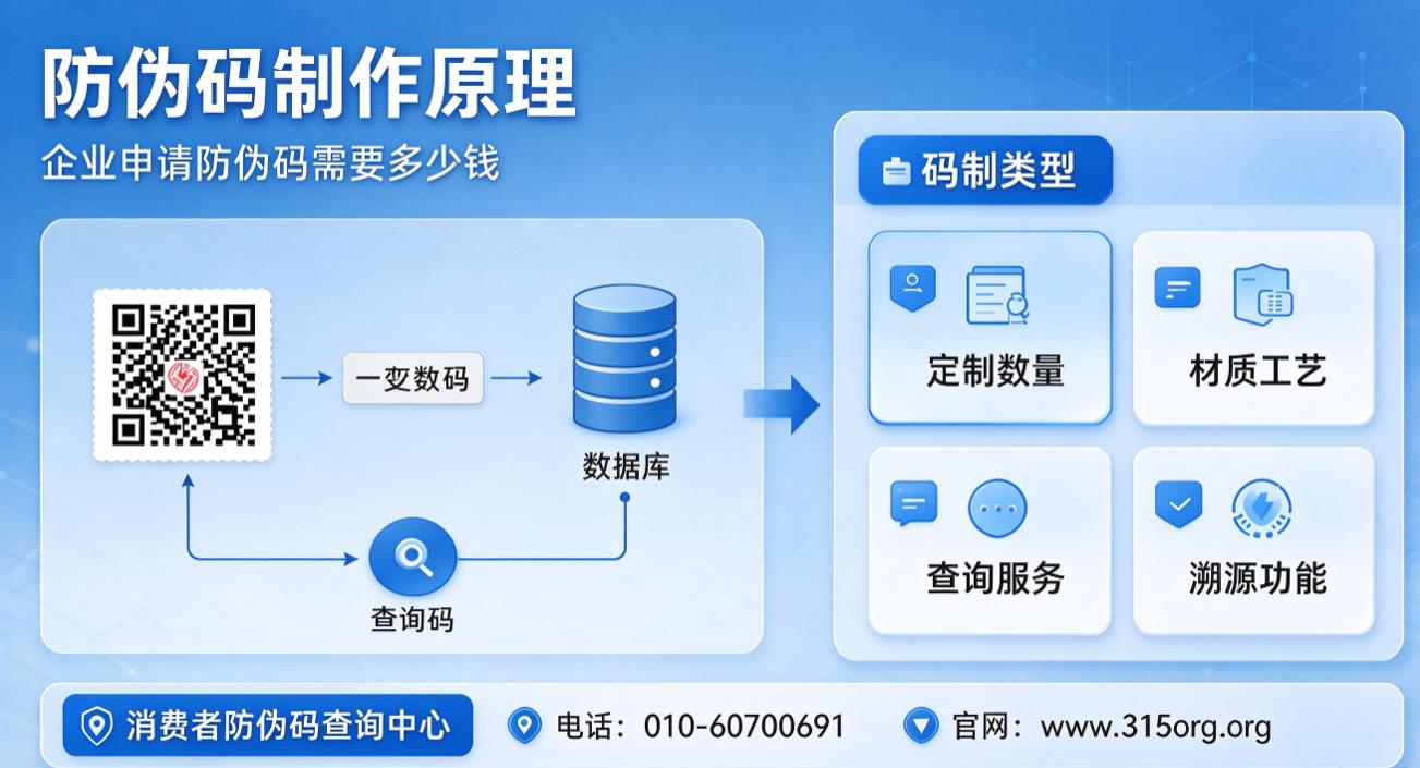 防伪码制作原理，企业申请防伪码需要多少钱？