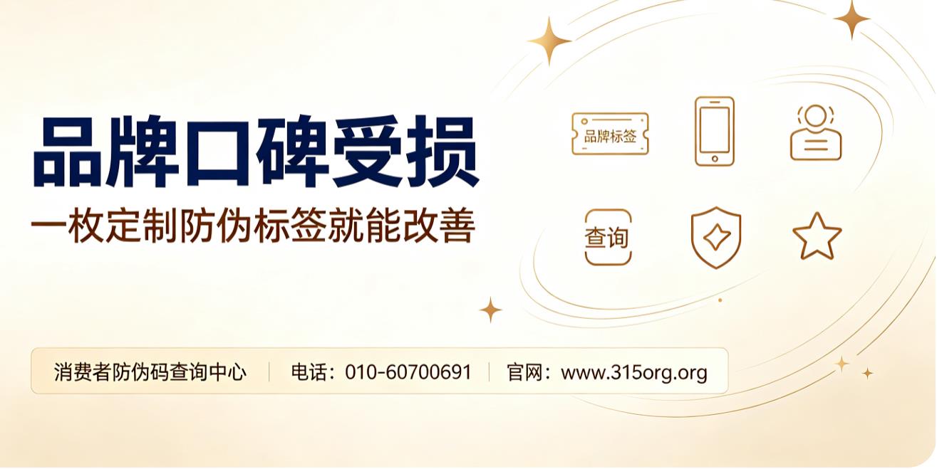 品牌口碑受损，一枚定制防伪标签就能改善