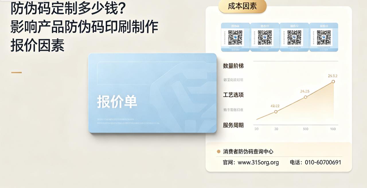 防伪码定制多少钱？影响产品防伪码印刷制作报价因素