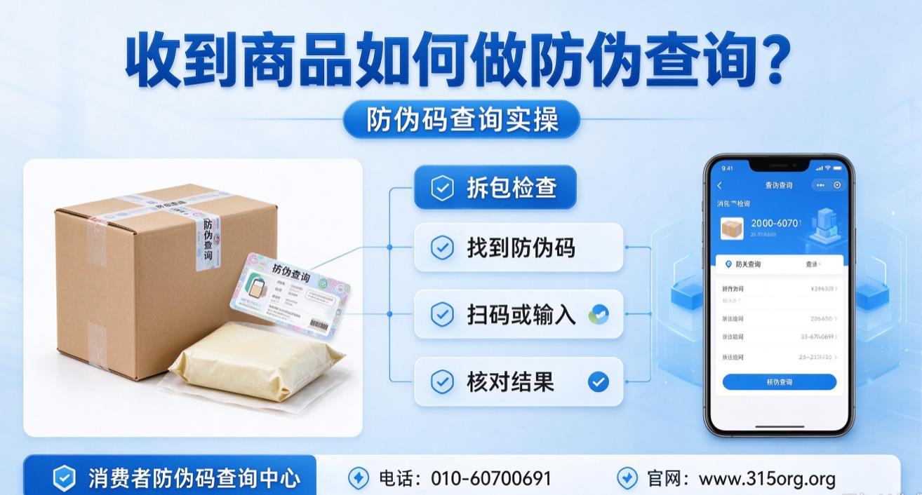 收到商品如何做防伪查询？防伪码查询实操