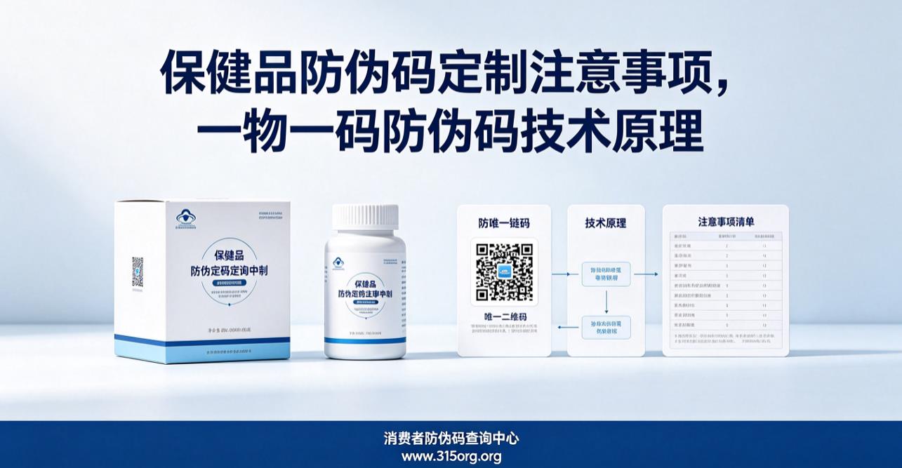 保健品防伪码定制注意事项，一物一码防伪码技术原理