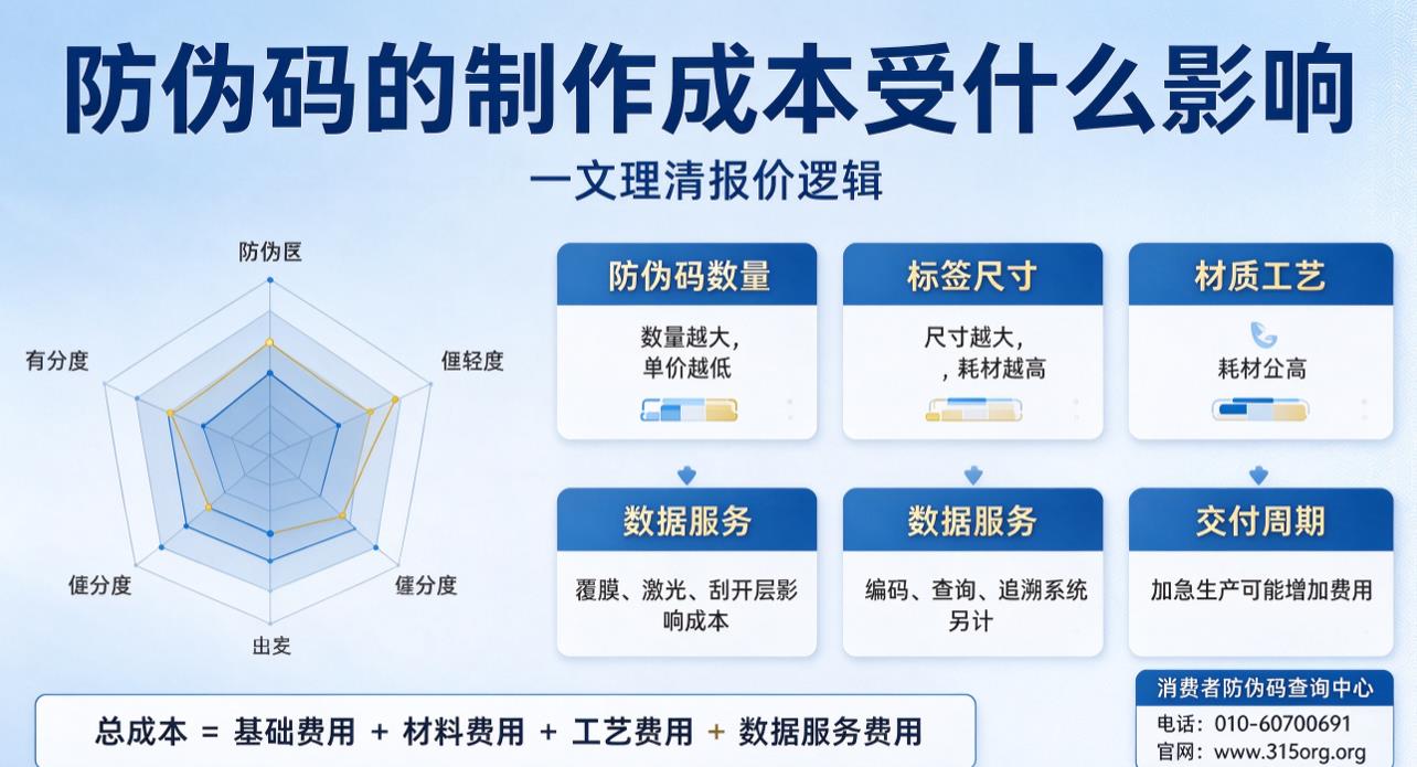 防伪码的制作成本受什么影响,一文理清报价逻辑 防伪码的制作成本受什么影响,一文理清报价逻辑