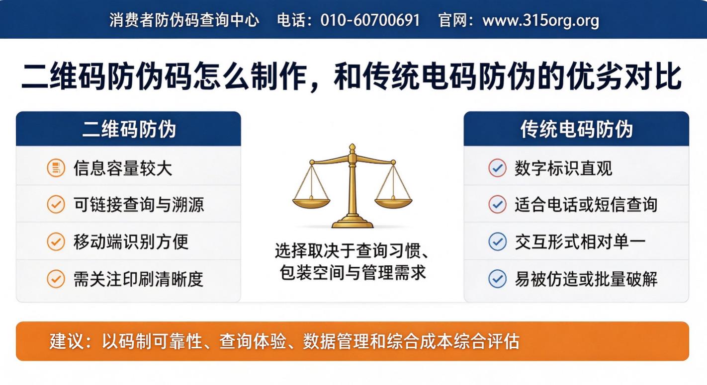 二维码防伪码怎么制作，和传统电码防伪的优劣对比