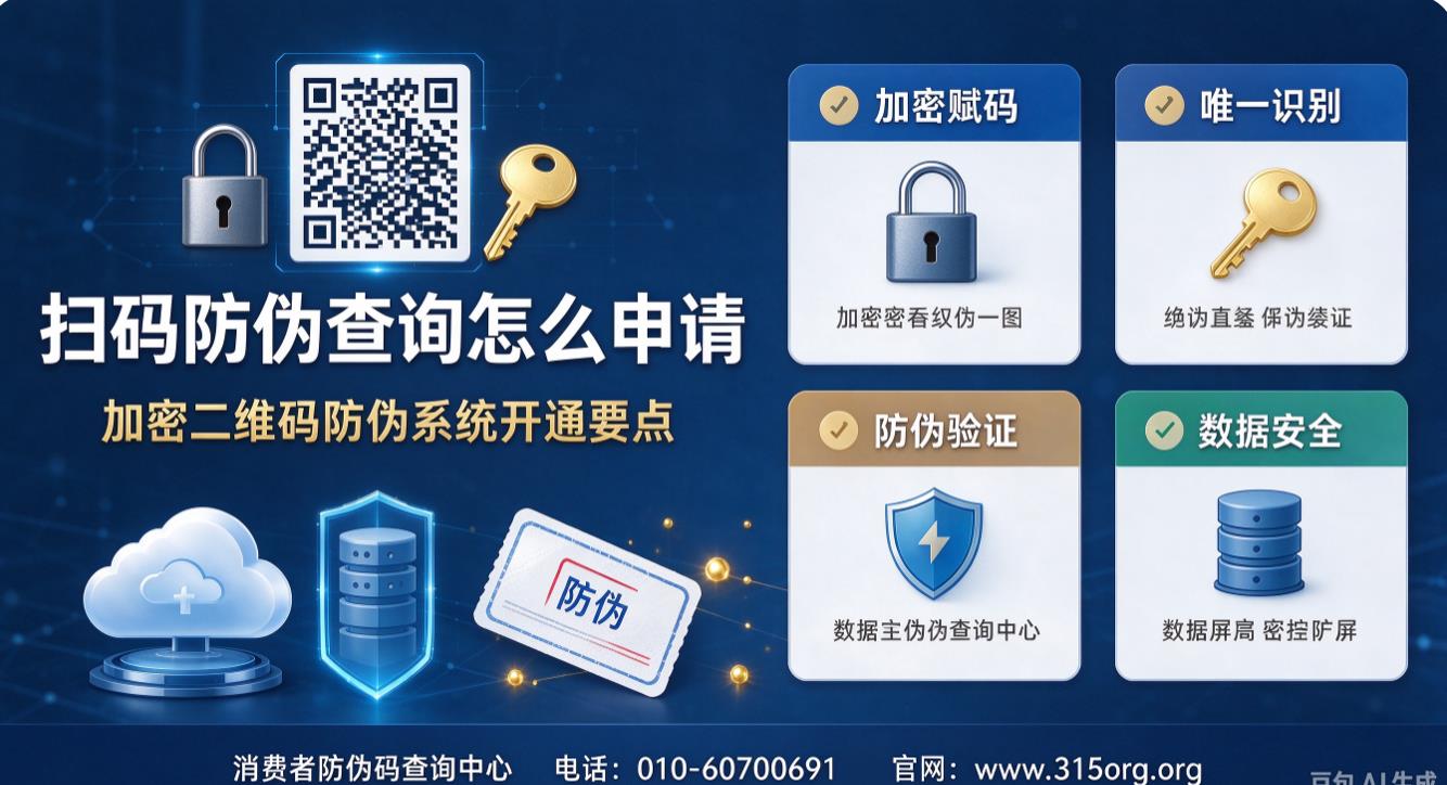 扫码防伪查询怎么申请，加密二维码防伪系统开通要点