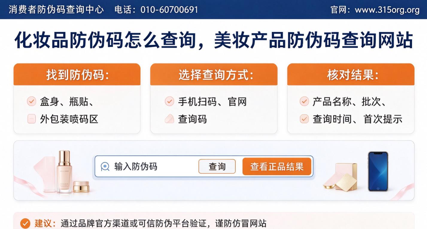 化妆品防伪码怎么查询，美妆产品防伪码查询网站