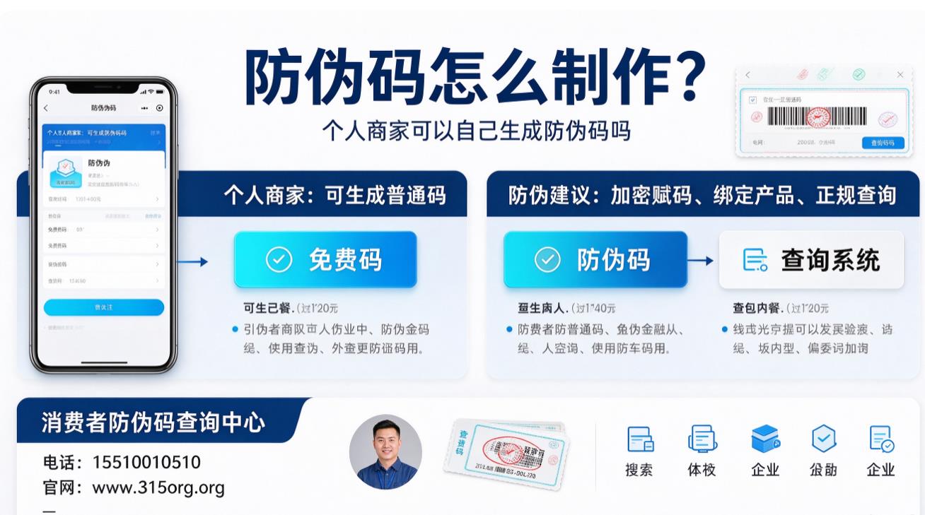 防伪码怎么制作？个人商家可以自己生成防伪码吗？
