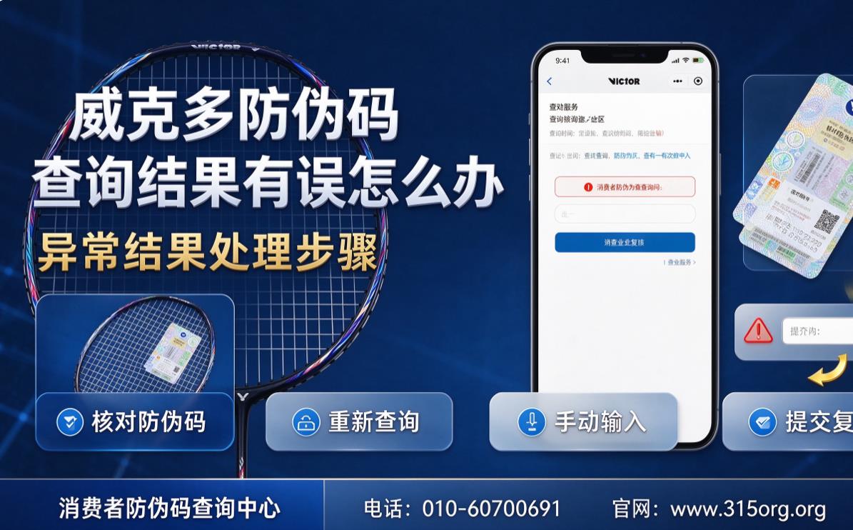 威克多防伪码查询结果有误怎么办?完整处理指南 威克多防伪码查询结果有误怎么办?完整处理指南