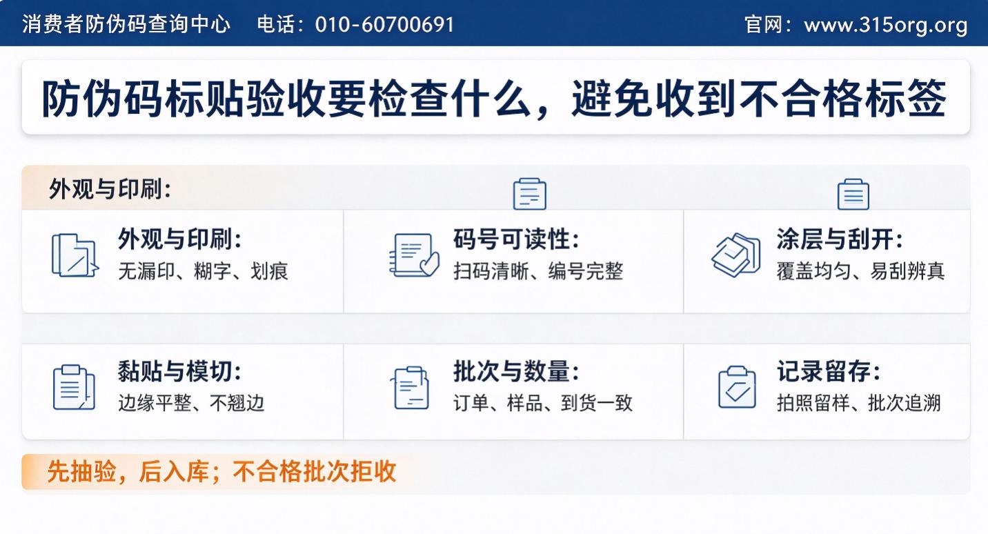 制作防伪码标贴验收要检查什么，避免收到不合格标签