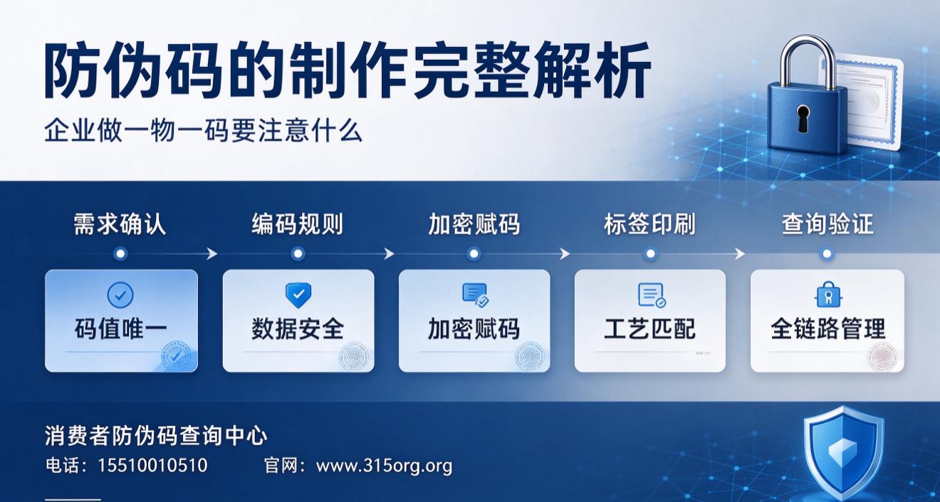 防伪码的制作完整解析，企业做一物一码要注意什么？