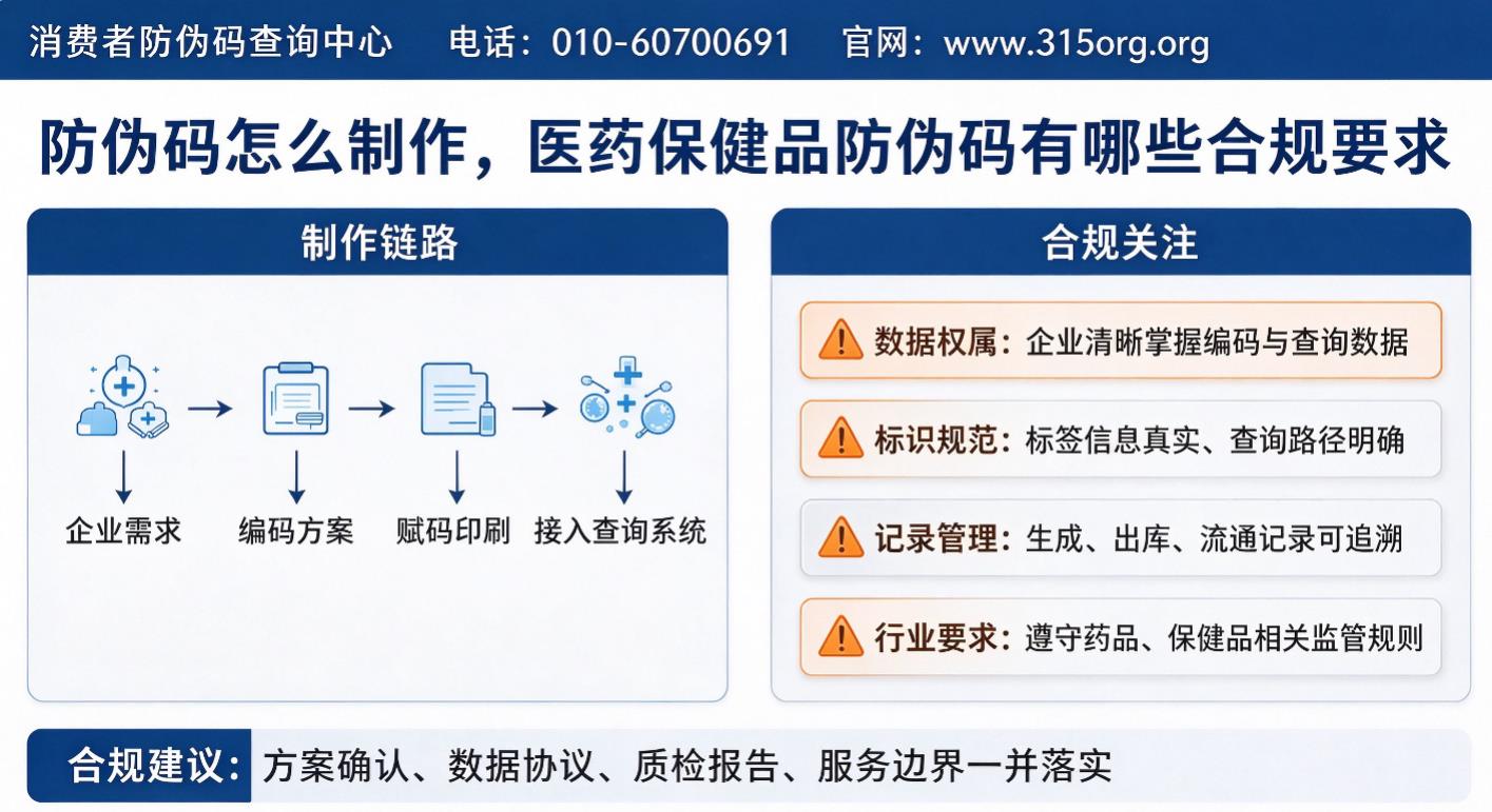 防伪码怎么制作，医药保健品防伪码有哪些合规要求