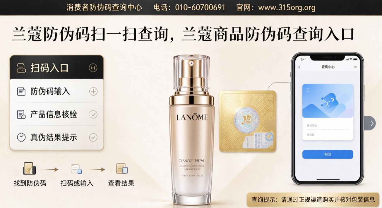 兰蔻防伪码扫一扫查询，兰蔻商品防伪码查询入口