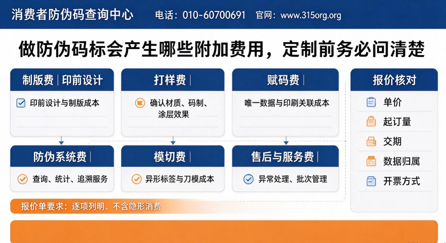 做防伪码标会产生哪些附加费用，定制前务必问清楚