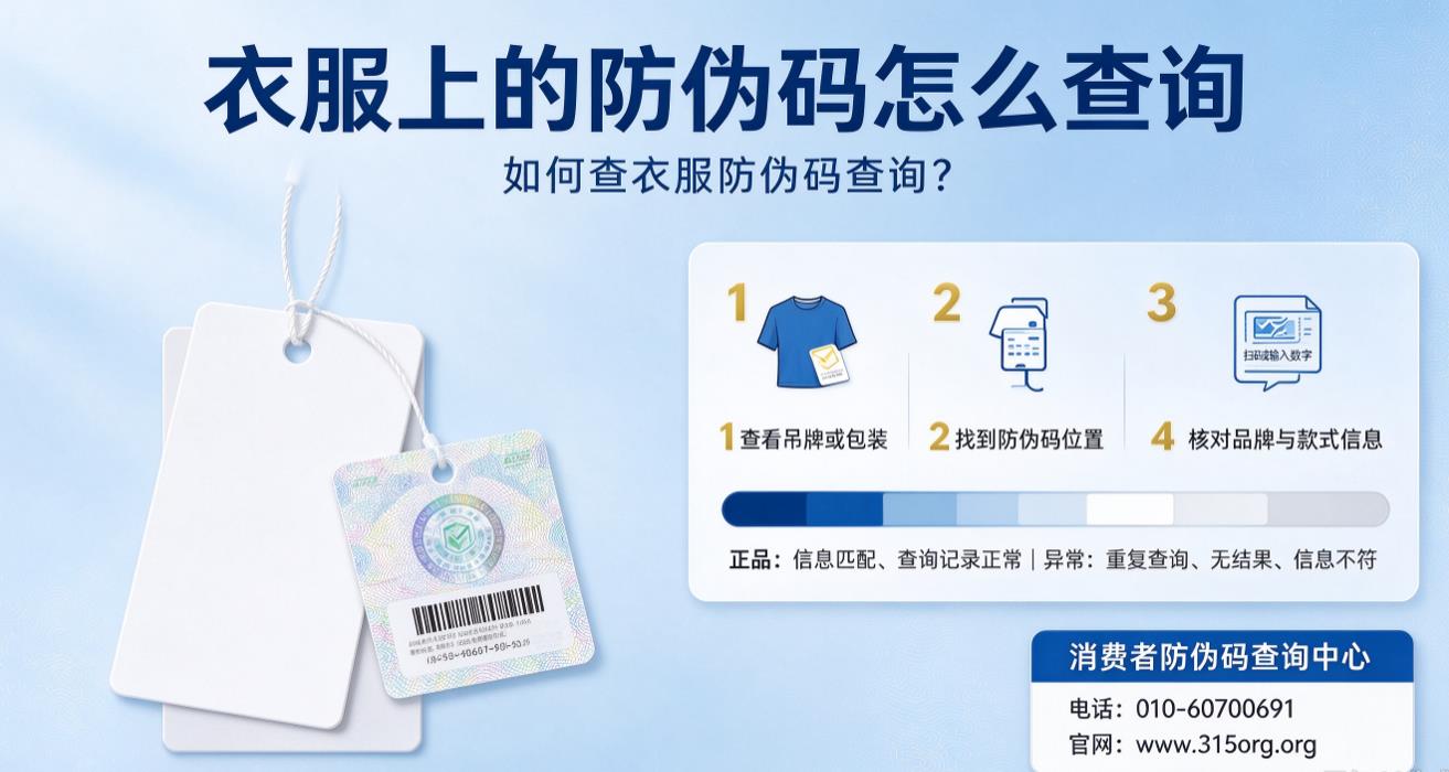 衣服上的防伪码怎么查询，如何查衣服防伪码查询？
