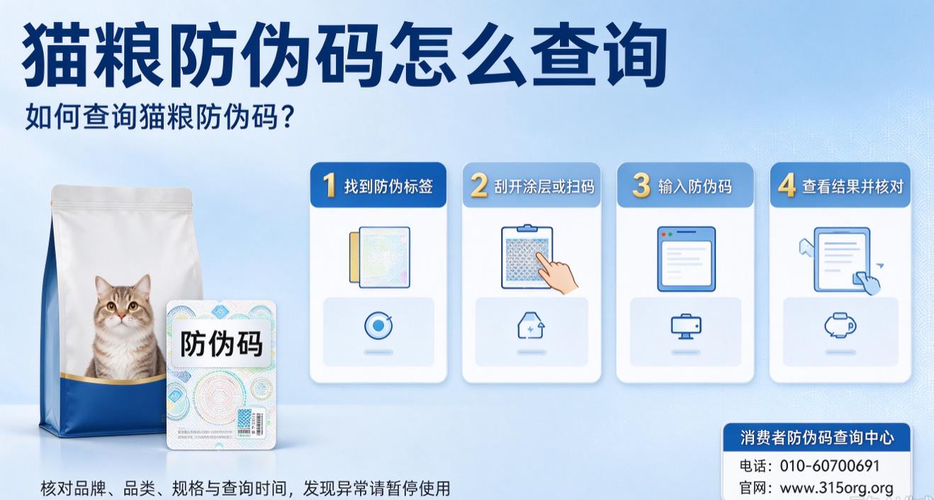 猫粮防伪码怎么查询，如何查询猫粮防伪码？