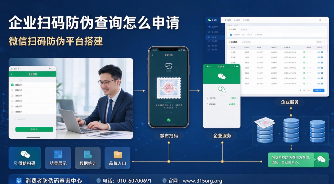 企业扫码防伪查询怎么申请，微信扫码防伪平台搭建